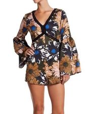 Lucca floral bell sleeve romper