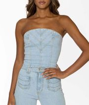 Revice Denim Crop Top