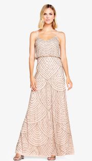 Art Deco Blouson Beaded Gown