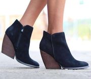 Very Volatile Black Suede Whitby Ankle Boots