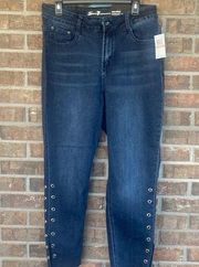NWT Seven jeans size 14 limited edition with gromet detail
