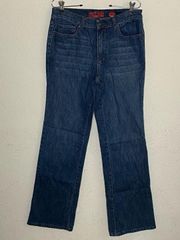 Westside New York & Company blue bootcut jeans 98% cotton 2% spandex ( 8 ) 