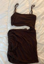 Brown Mini Dress