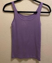 Eileen Fisher Purple Tank Top Size Petite Small (Flaw)