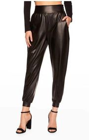 NWT Susana Monoco Faux Leather Jogger side XS