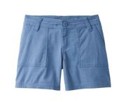 Prana Tess Shorts 3" Inseam Organic Athletic Shorts Sunbleached Blue