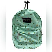 JanSport Superbreak Backpack With Adjustable Shoulder Straps - Avocado Party