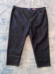 Just My Size Dark Wash Classic Fit Denim Straight Leg Jeans 26W Short