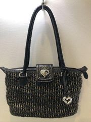 Brighton Woven Weave Straw Shoulder Purse Handbag