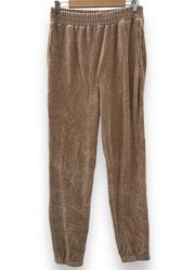 H&M Tan Corduroy High Rise Ankle Length Jogger Pants Size M