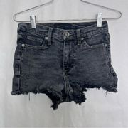 Kendal Kylie drifter black high rise shorts 1 25