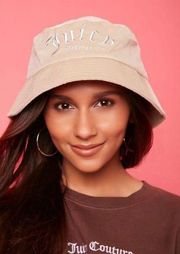 JUICY COUTURE Terry Light Tan Bucket Hat NEW