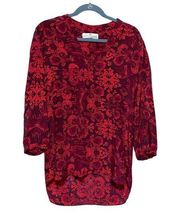 Amanda Uprichard Silk Tunic Blouse