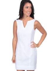 The Avery Seersucker White Mini Dress