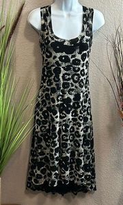 Karen, Kane, sleeveless tri-level dress size S