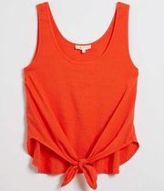 NWT Lou & Grey Coral Tie Front Linen Tank Top XS