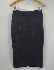 Metallic Bodycon Midi skirt 2 shimmer/ slit Gold/silver NWT gray