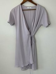 Babaton Lilac / Gray Wrap Dress Size XS