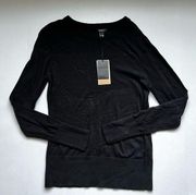 Halogen Crewneck Sweater Black Size Medium NWT
