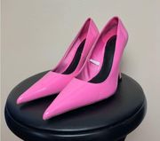 Pink  Faux Leather Pumps Size 7 Like New