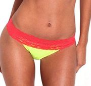 Brand New Relleciga Lace Bikini Yellow Red