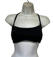 chelsea28 black tie strap swim top XS