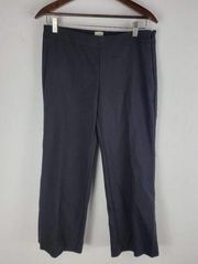 NEW Ecru Cropped Ankle Pants Black Straight Leg High Rise Size 4