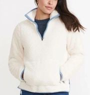 Marine Layer Respun Corbet pullover in cream XS