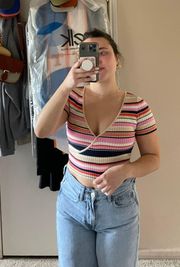 Striped Crop Top