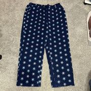 Croft & Barrow Navy Snowflake PJ Pajama Pants 1X