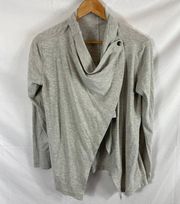 Z by Zella Wrap Front Cardigan Sweater Grey Size XS