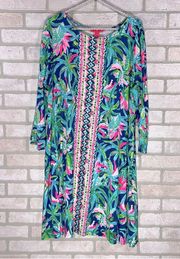 Lilly Pulitzer Ophelia Swing Dress in Macaw Blue Sweet Escape Dress Size XXL