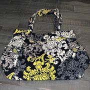 Vera Bradley Glenna Zippered Tote Bag in Baroque (Retired in 2010)