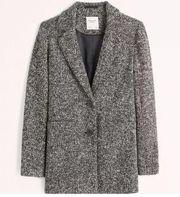 NEW Abercrombie & Fitch Heavyweight Textured Blazer Coat