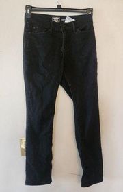 Levi signature black curvy straight jeans 4 short