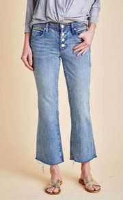 Blanknyc Rainbow Varick Flare Wide Leg Crop Jeans