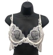 FOR LOVE AND LEMONS FOREVER BRA WHITE BRIDAL LINGERIE WOMENS  LARGE $89 NWT