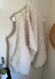 Cream Fuzzy Vest