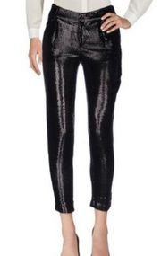 Alice + Olivia Arthur Sequin Pants Black Sequin Dress Pants Size 2