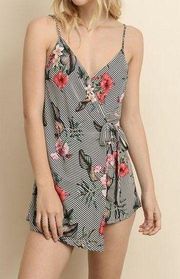 DRESS Forum FLORAL STRIPE ROMPER