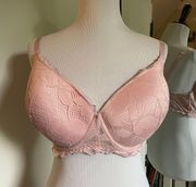 40DD Pink Lightly Lined Bra