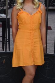 Orange Mini Dress