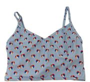 Kortni Jeane Beach Balls V'd Crop Swimsuit Top Size XS