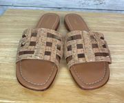 J McLaughlin Willa Cork Sandal Tan Size 11