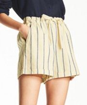 High Waisted Striped Shorts