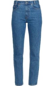 Re/Done Jeans Academy Fit High Rise Straight Leg, EUC,  Size 26, MSRP $395