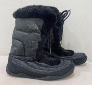 The North Face Black Puffer Nuptse Boots size 9