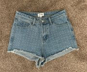 Rhinestone Denim Shorts