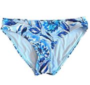 ANDIE NWT  Swim The Bikini Bottom In Bluf Blue Floral Size Medium