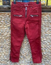 Etoile Isabel Marant Cranberry Mid Rise Straight Leg Jeans. Size 6 (FR38). VGUC!